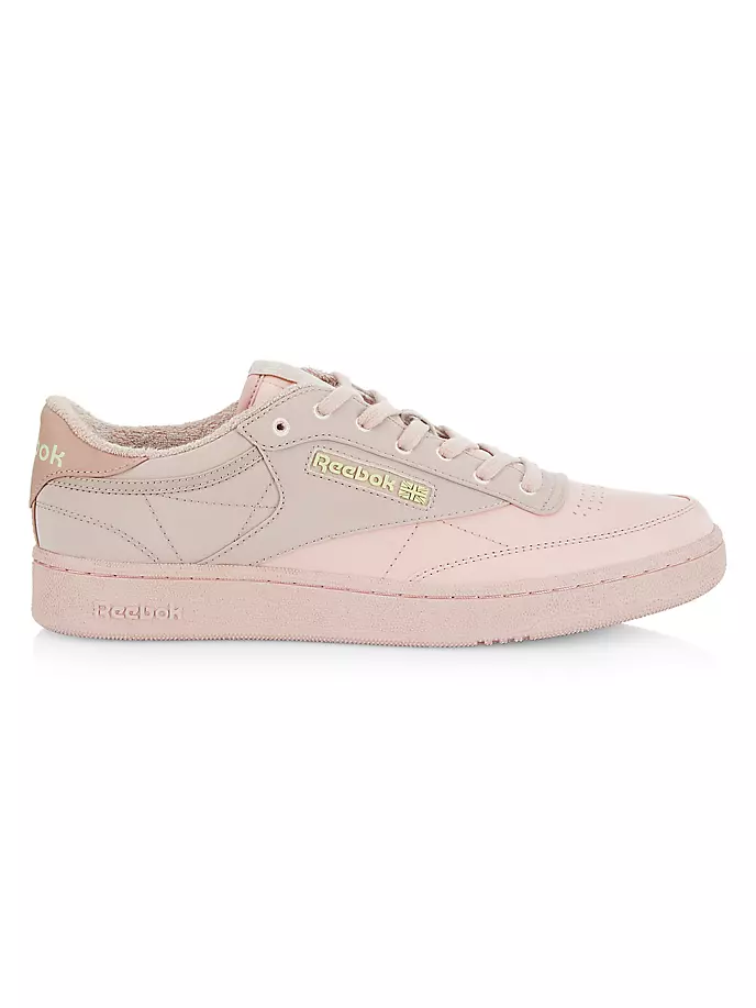 

Кожаные низкие кеды Club C Reebok, розовый