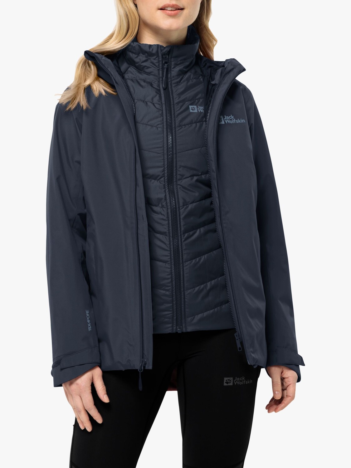 

Женская водонепроницаемая куртка Jack Wolfskin Glaabach 3-в-1