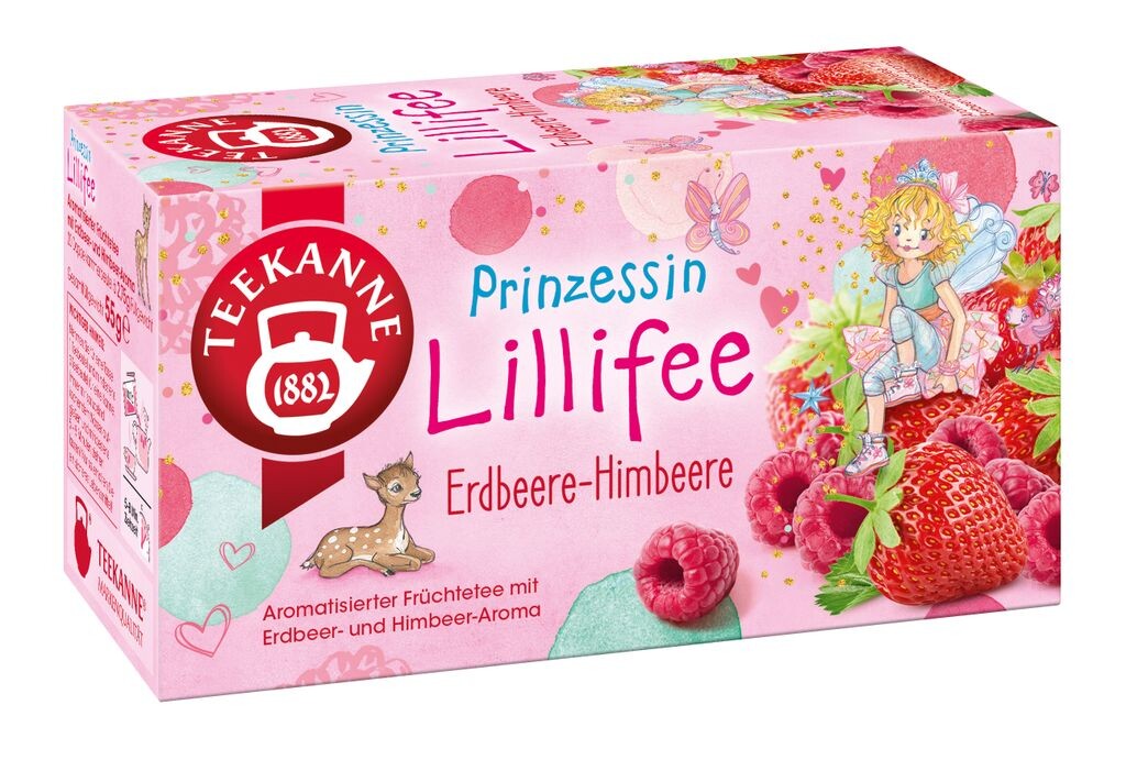 

Заварочный чайник фруктовый чай Princess Lillifee клубника-малина | 20 чайных пакетиков Teekanne