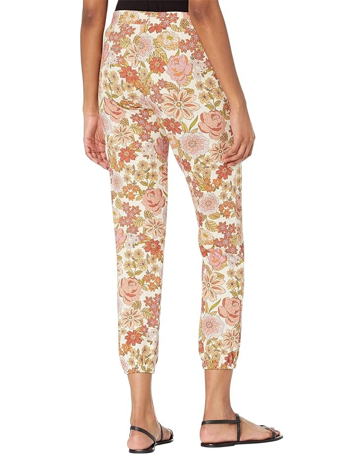

Брюки Saltwater Luxe Robin French Terry Floral Slim Pants, цвет Oatmeal
