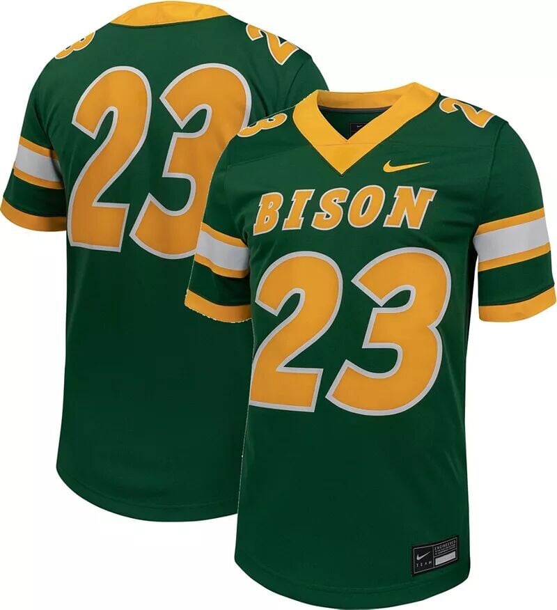 

Мужское футбольное джерси для домашнего футбола Nike North Dakota State Bison Green Untouchable