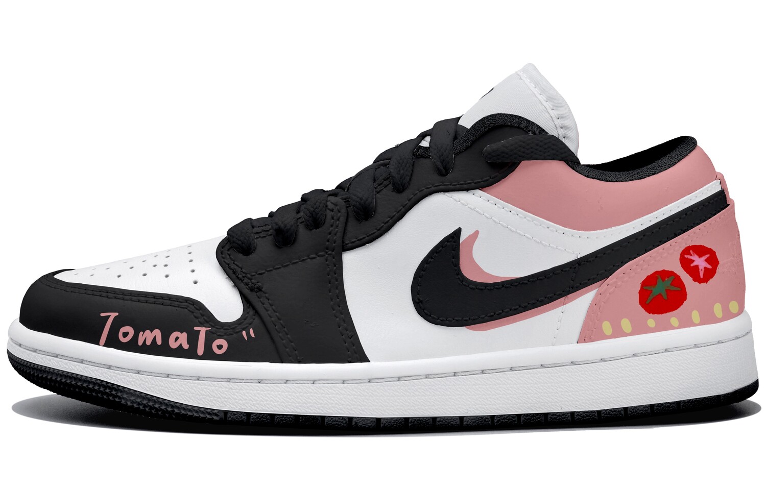 

Кроссовки Air Jordan 1 Kids' Basketball Shoes Grade School, черный/розовый