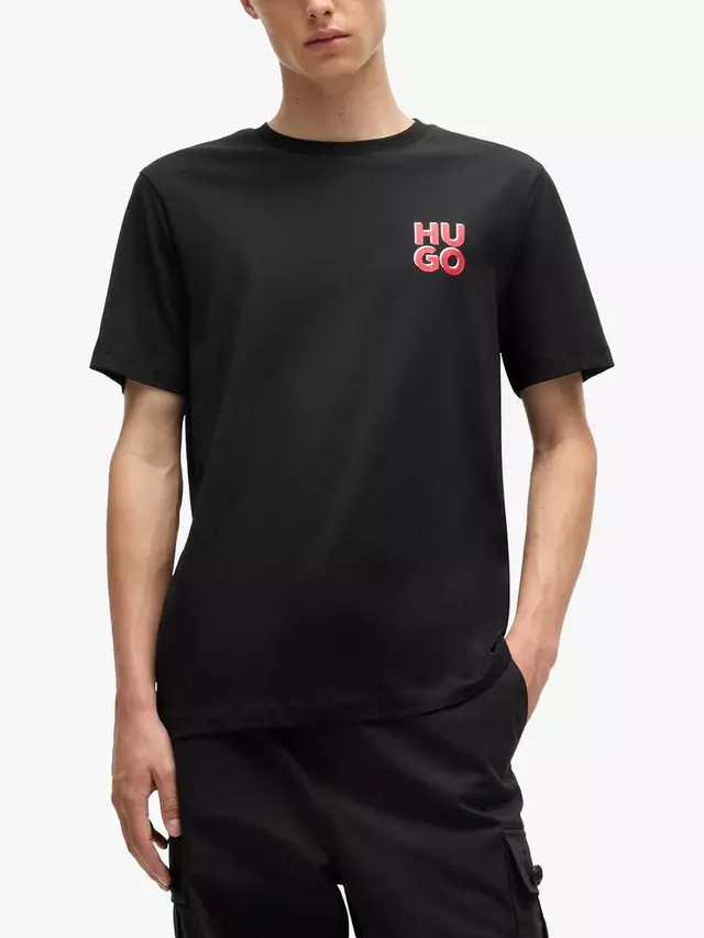 

Футболка HUGO BOSS HUGO Short Sleeve Logo, черный