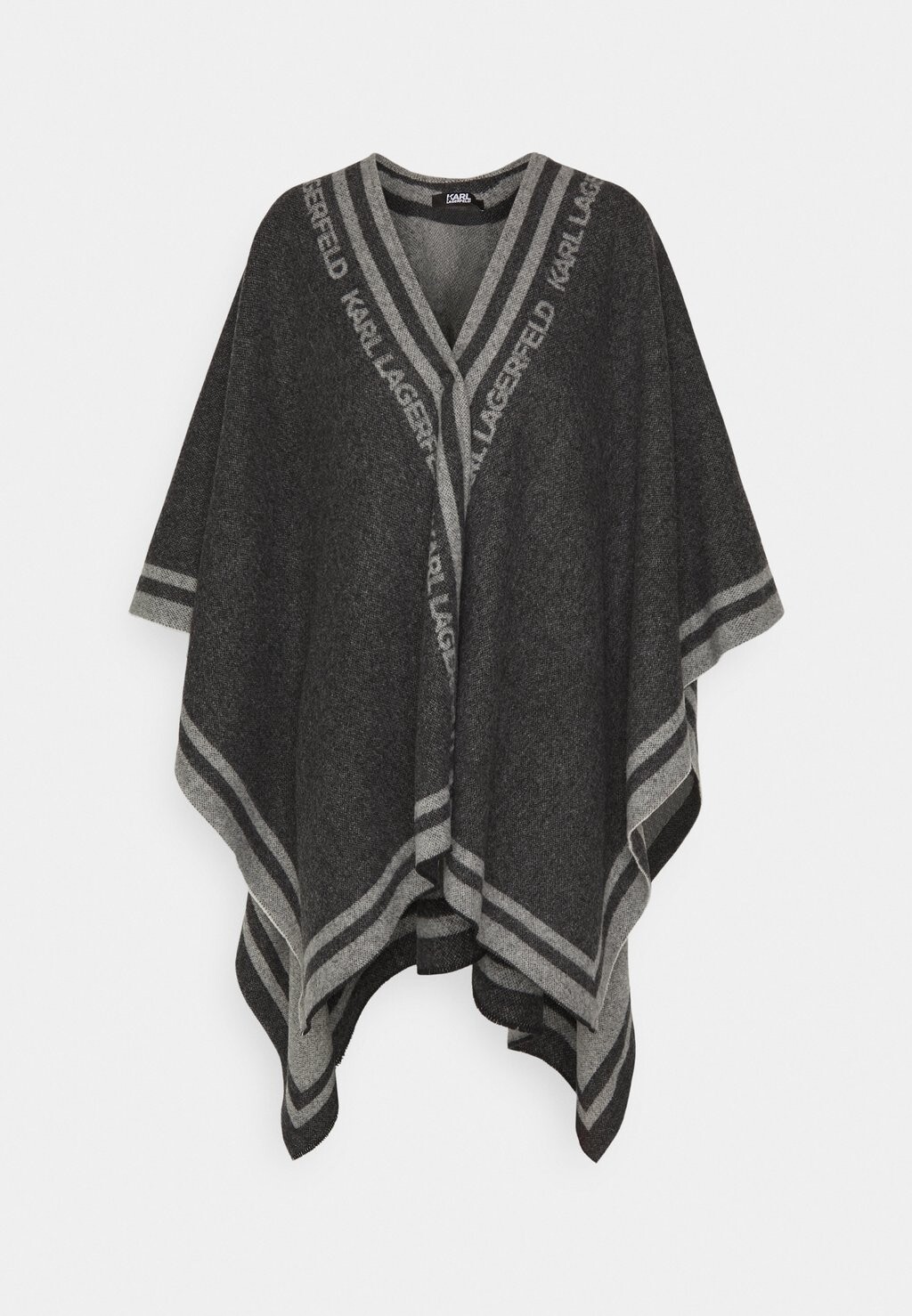 

Пончо KARL LAGERFELD ESSENTIAL PONCHO, цвет grey melange