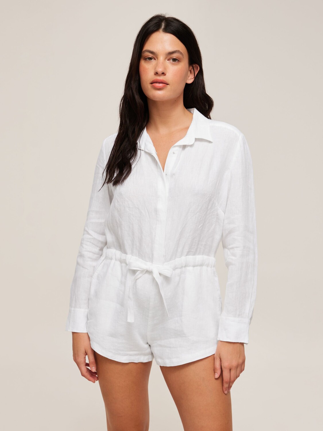 

Льняной комбинезон Seafolly, белый
