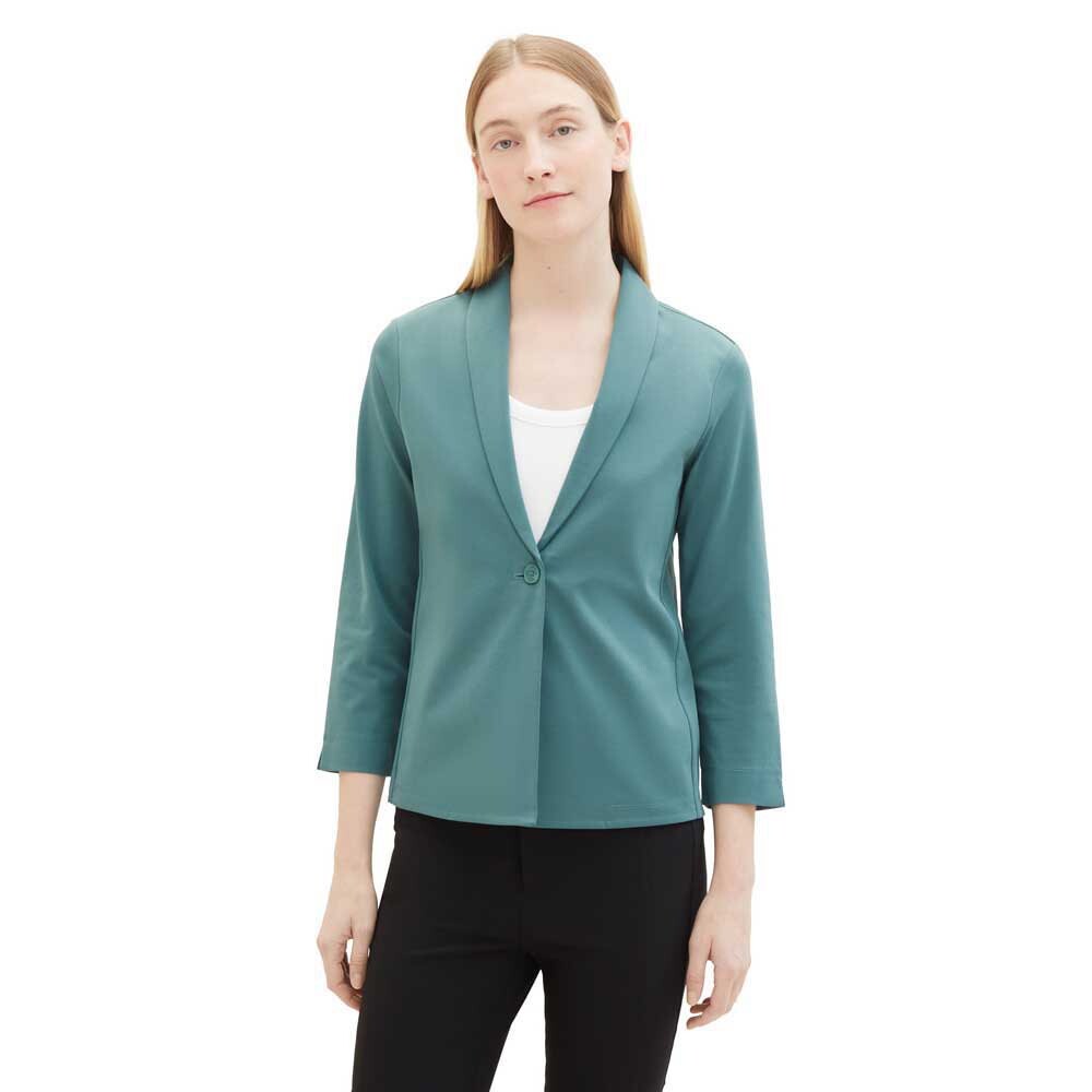 

Блейзер Tom Tailor Easy Solid, зеленый