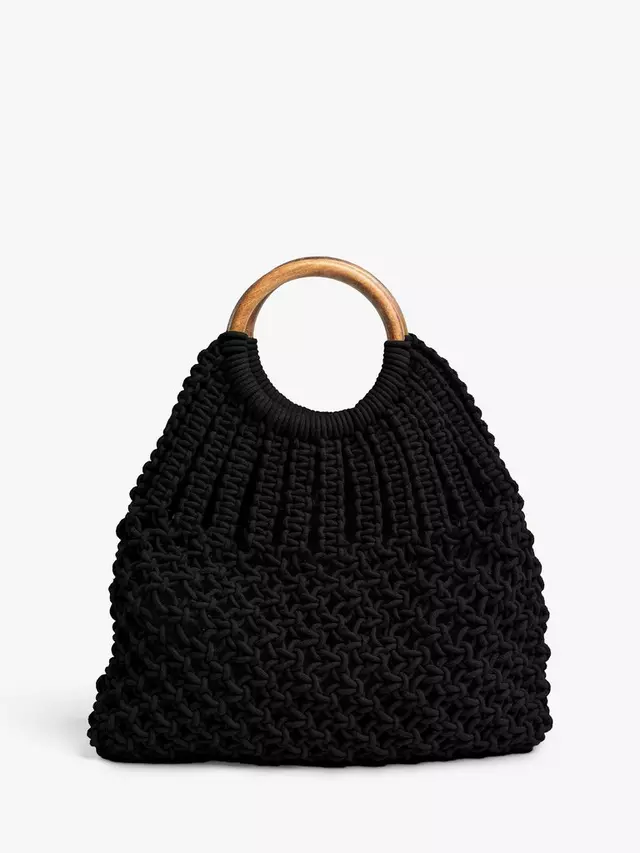 

Сумка Bloom & Bay Rye Knotted Macrame, черный