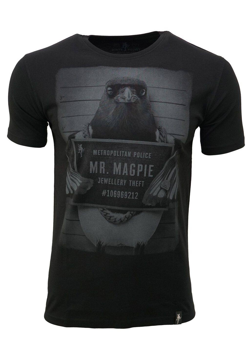 

Футболка с принтом MR MAGPIE Dirty Velvet, черный