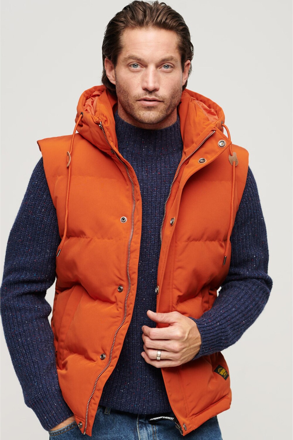 

Толстовка без рукавов с струящейся тканью Everest Superdry, оранжевый