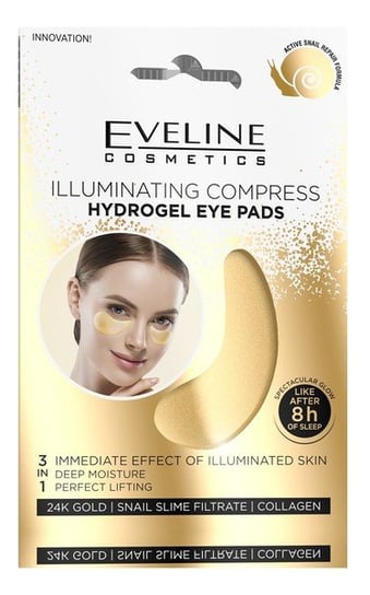 Гидрогелевые подушечки для глаз, осветляющий компресс, 1 упаковка. 2 шт. Eveline Cosmetics Hydrogel Eye Pads