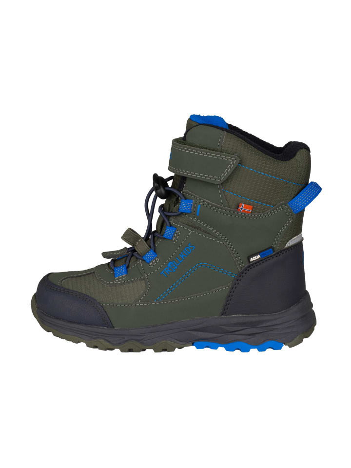 

Сапоги Trollkids Winters Hafjell XT, цвет ivy/electric blue