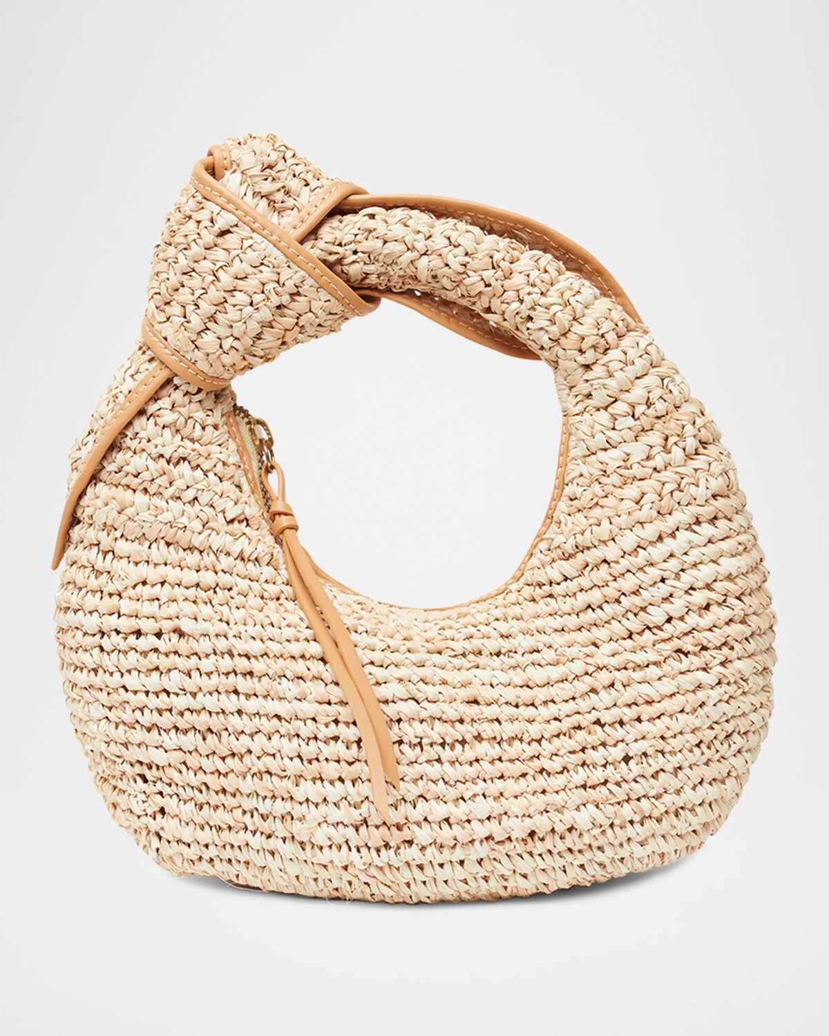 

Сумка Josie Knot с ручкой сверху из рафии Poolside, цвет Natural