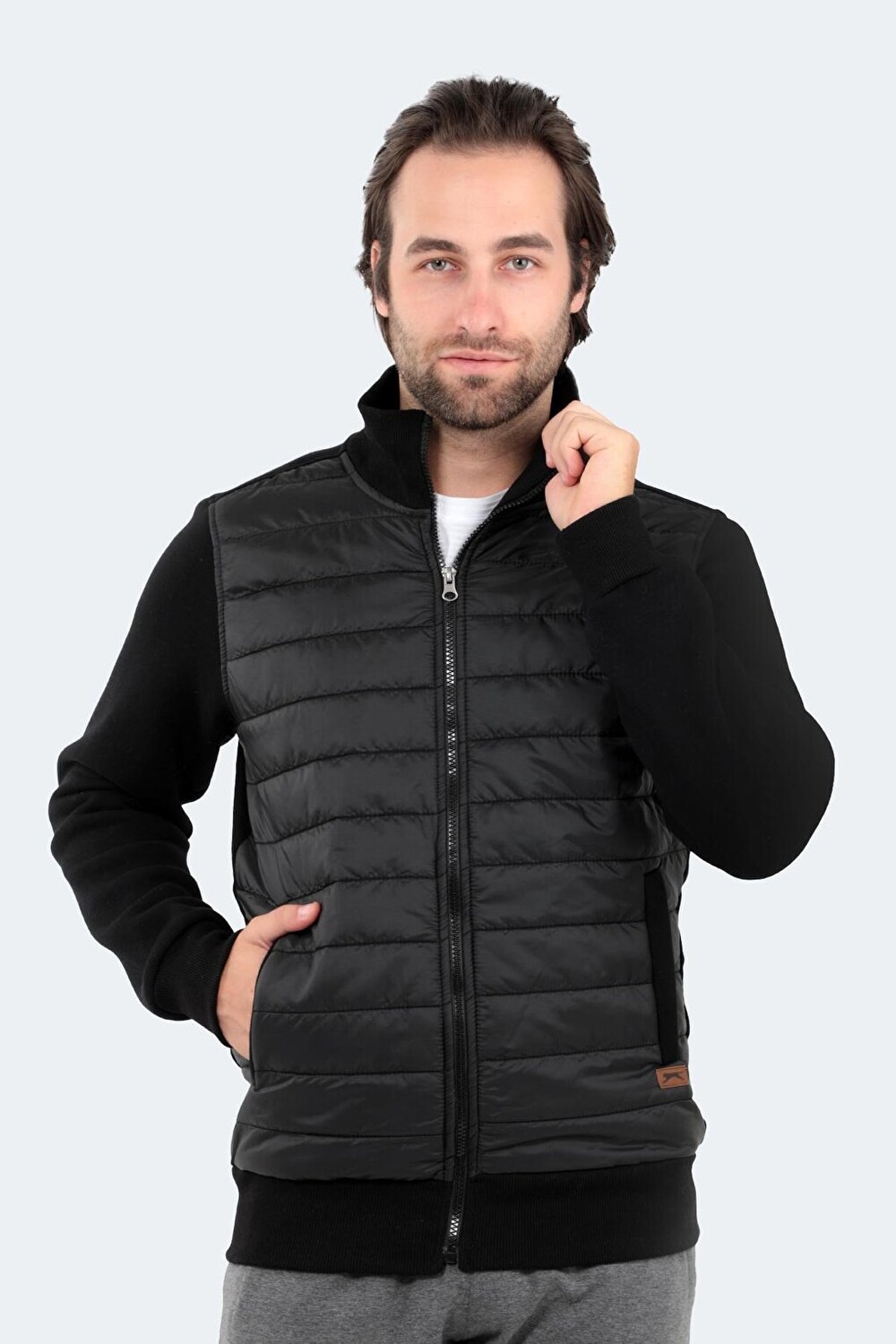 

Мужская толстовка BASIL черная SLAZENGER, Черный