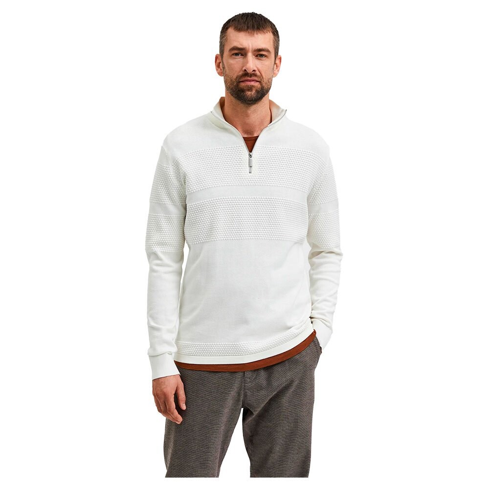 

Свитер Selected Maine Half Zip, белый
