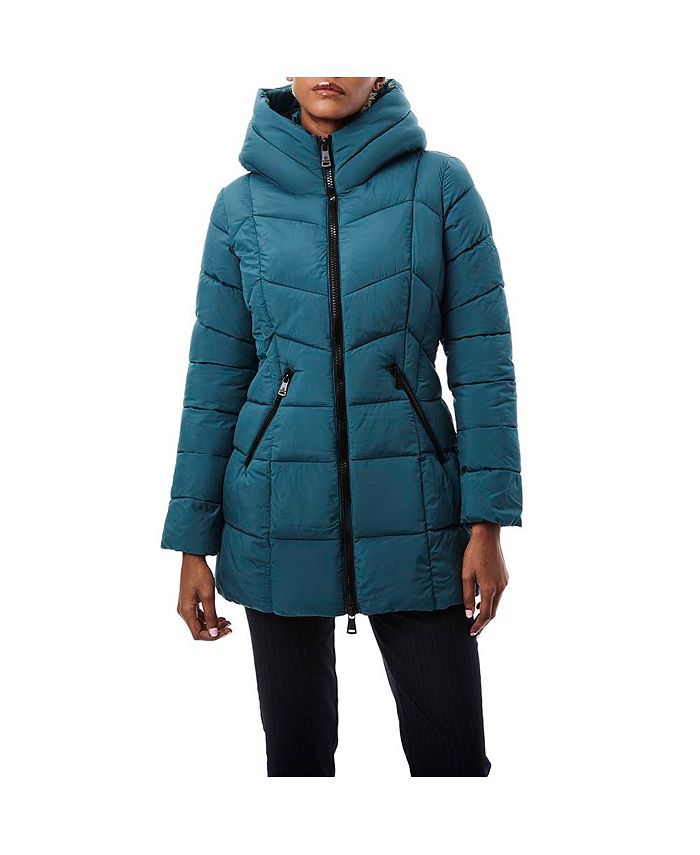 Женская куртка-пуховик средней длины Bernardo, цвет Astrogreen