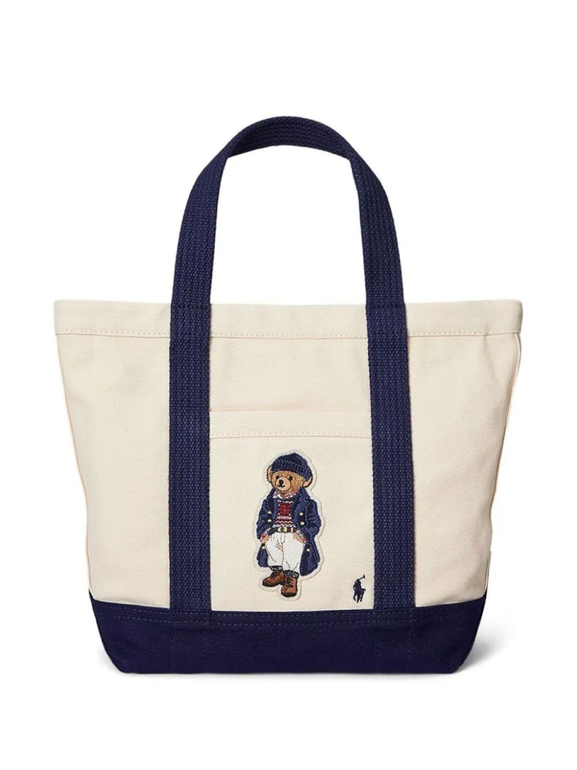 

Маленькая холщовая сумка Polo Bear Polo Ralph Lauren, нейтральный цвет