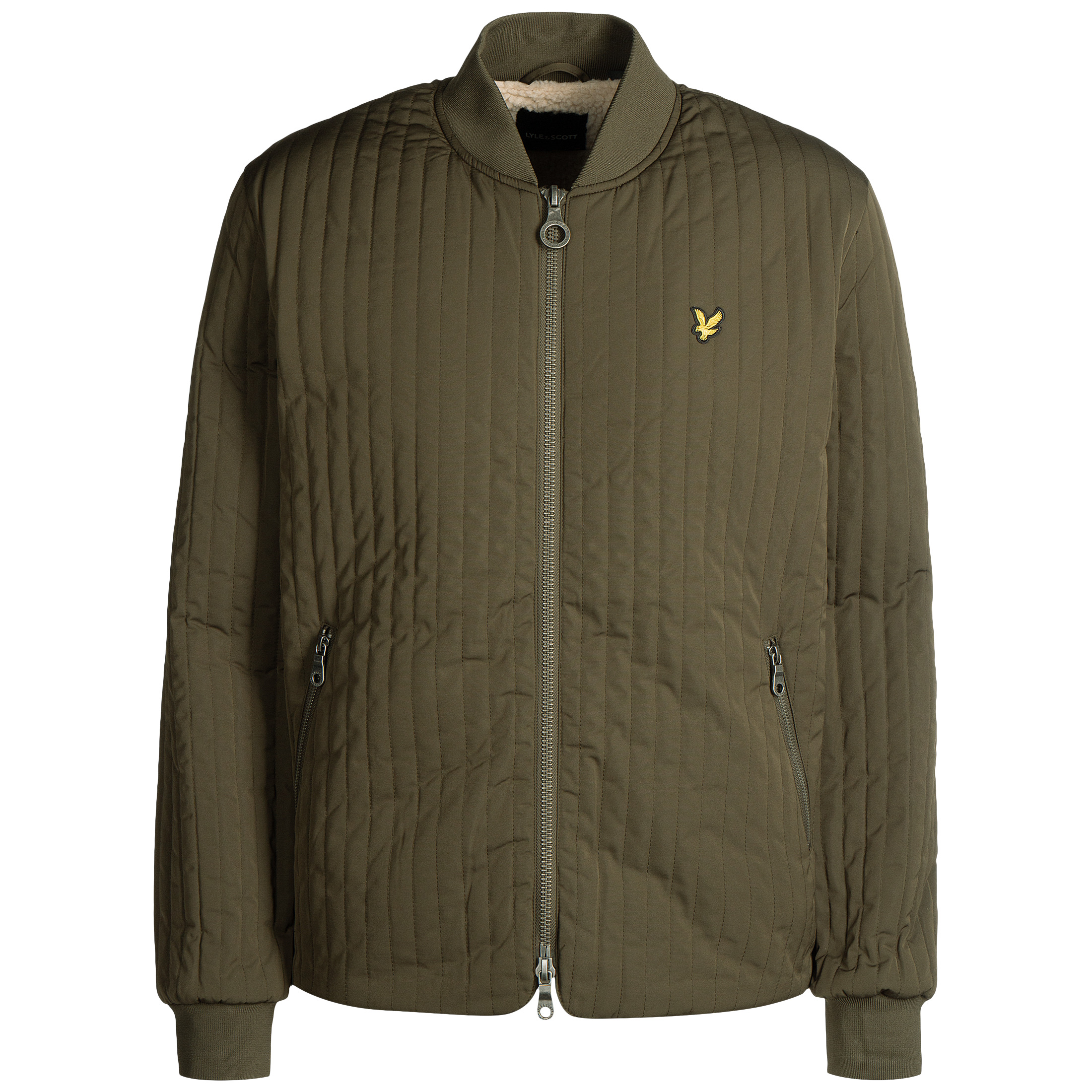 Куртка Lyle & Scott Quilted Liner, оливковый футболка lyle