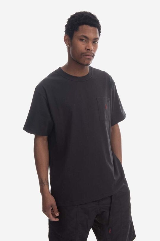 

Хлопковая футболка One Point Tee Gramicci, черный