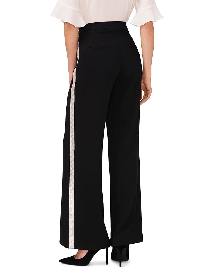 

Брюки CeCe Flare Leg Pants w/ Rhinestone Trim, цвет Rich Black