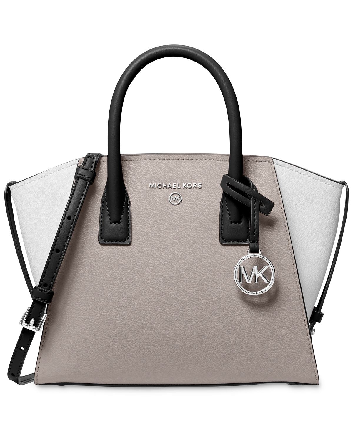 

Маленькая кожаная сумка-портфель Avril на молнии сверху Michael Kors