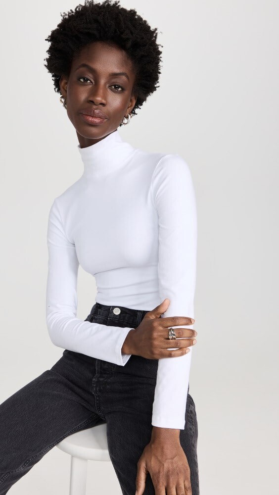 

Боди Ambitionist Power Player Turtleneck Thong, белый