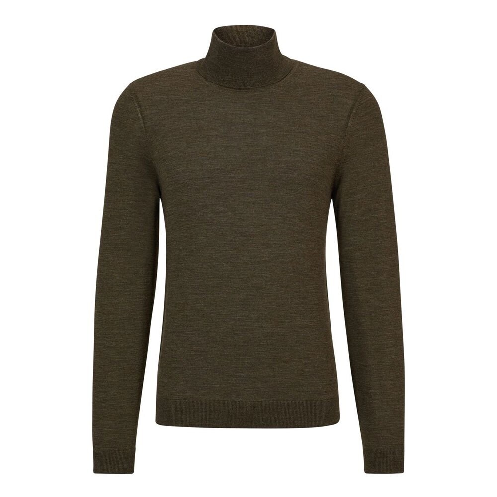 

Свитер BOSS Musso-P High Neck, зеленый