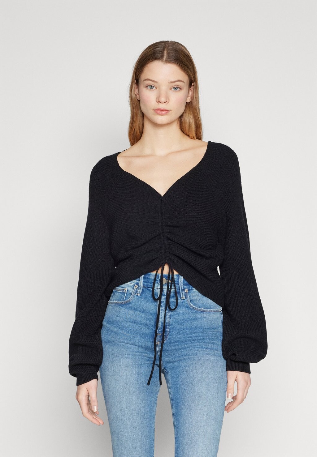 

Вязаный свитер VIRIL DETAILED VILA, цвет black