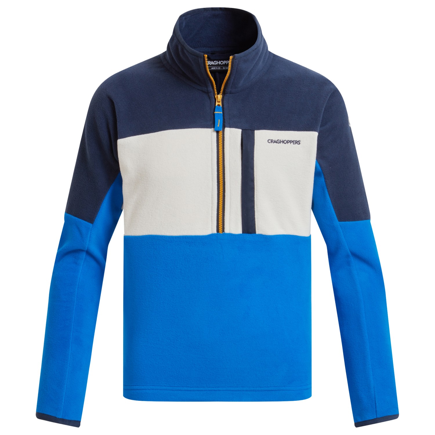 Флисовый свитер Craghoppers Kid's Bromley, цвет Blue Navy/Howlite Blue 100% норковый кашемировый свитер мужской пуловер осенне зимний базовый свободный флисовый повседневный модный трикотажный флисовый свитер