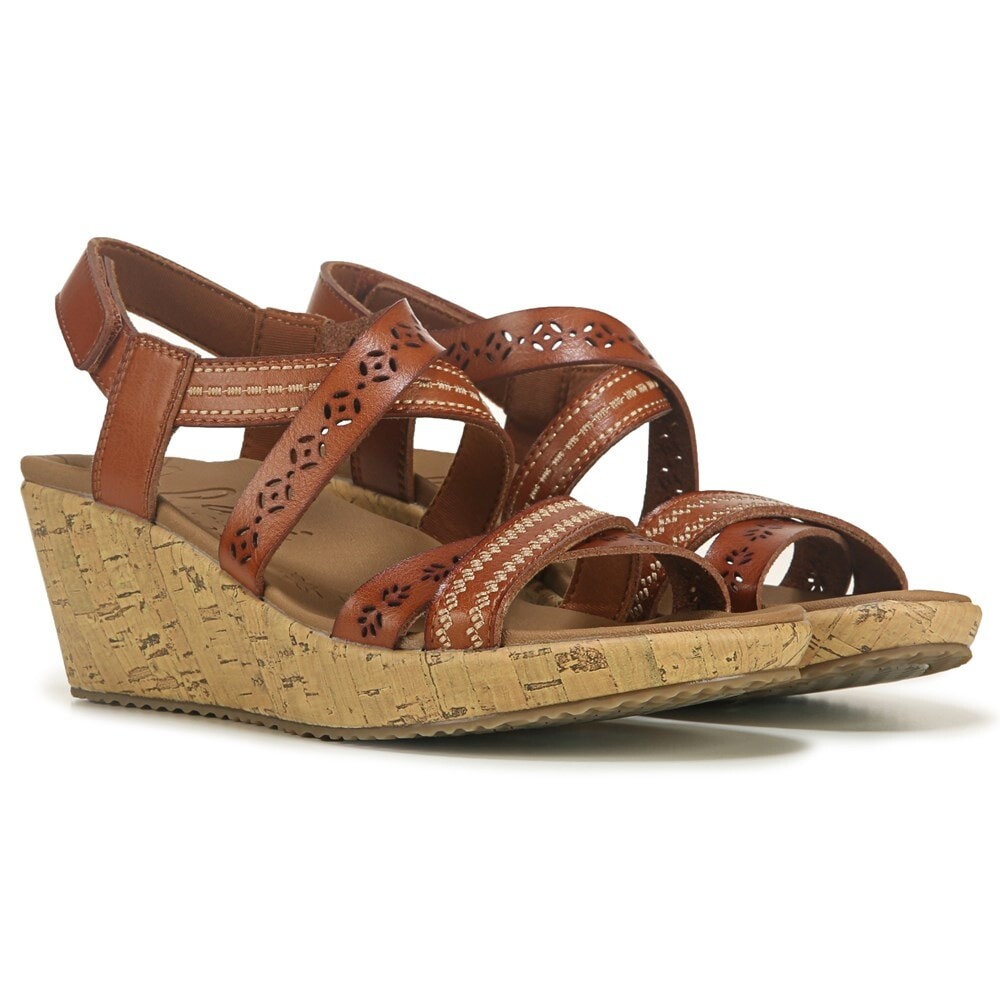 

Женские сандалии на танкетке Beverlee Delicate Glow Skechers, цвет luggage