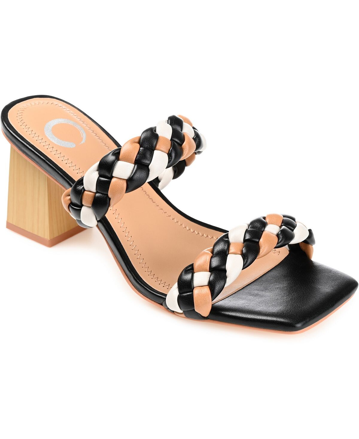 

Женские плетеные сандалии Bronte Journee Collection, черный