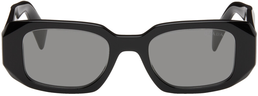 

Черные солнцезащитные очки-символы Prada Eyewear, цвет Black