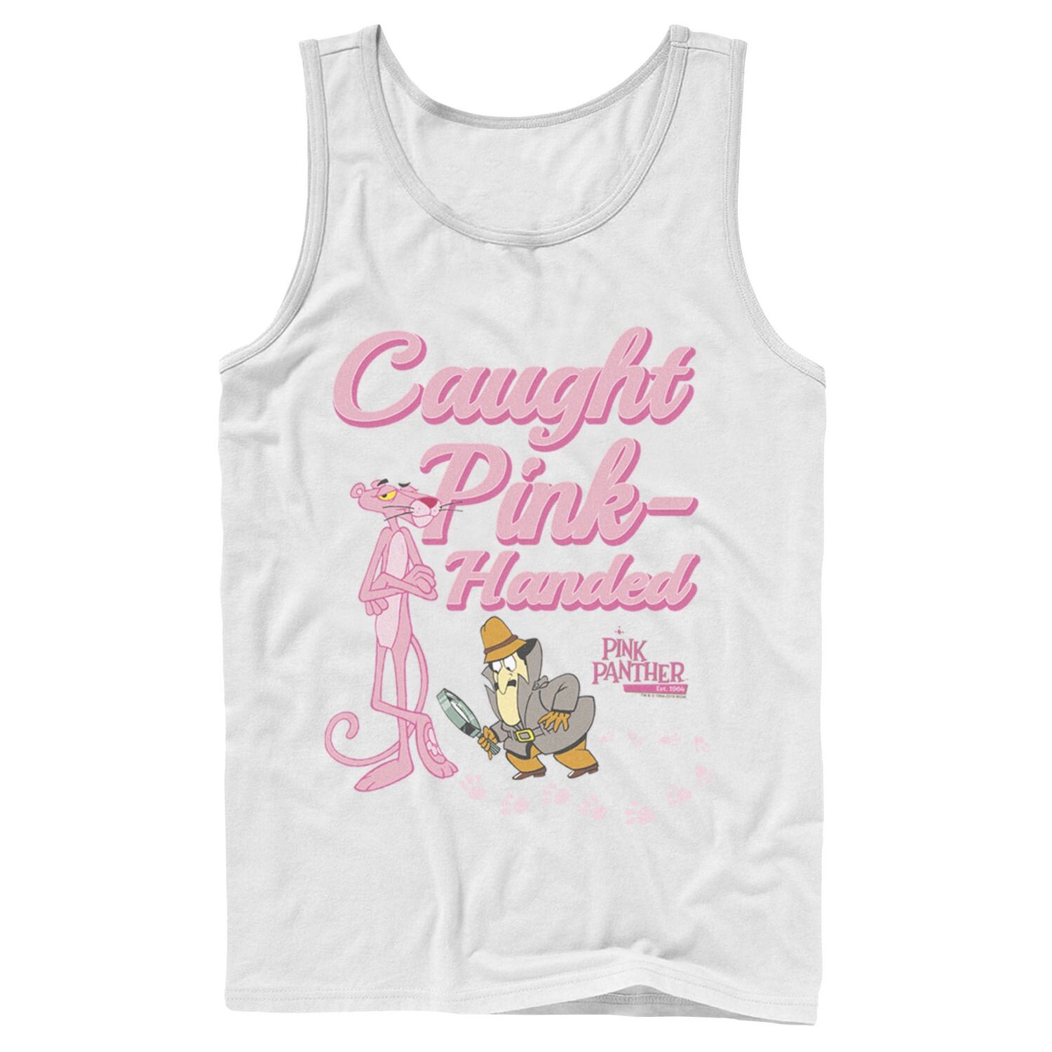 

Мужская майка Pink Panther поймана с розовыми руками Licensed Character