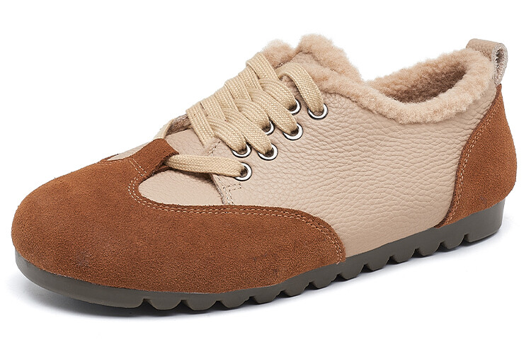 

Кроссовки для образа жизни Женские низкие Oulisasi, цвет Brown + Elephant Grey