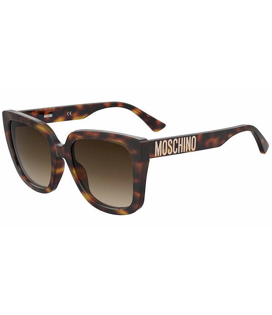 Moschino Женские квадратные черепаховые солнцезащитные очки MOS146S, коричневый цена и фото