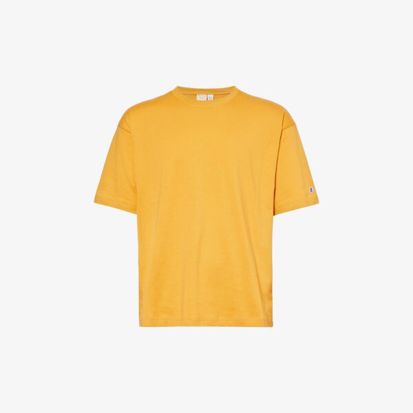 

Футболка прямого кроя из хлопкового джерси с фирменной аппликацией Champion, цвет sur