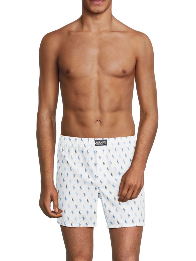 

Боксеры с логотипом Polo Ralph Lauren, цвет White Blue