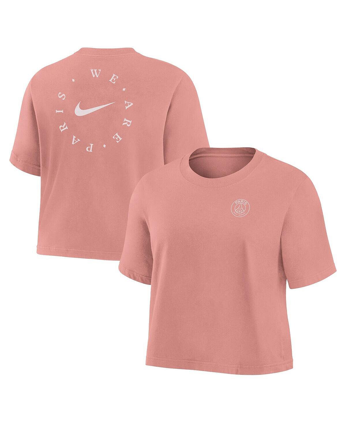 

Розовая женская укороченная футболка Paris Saint-Germain Voice Nike, розовый
