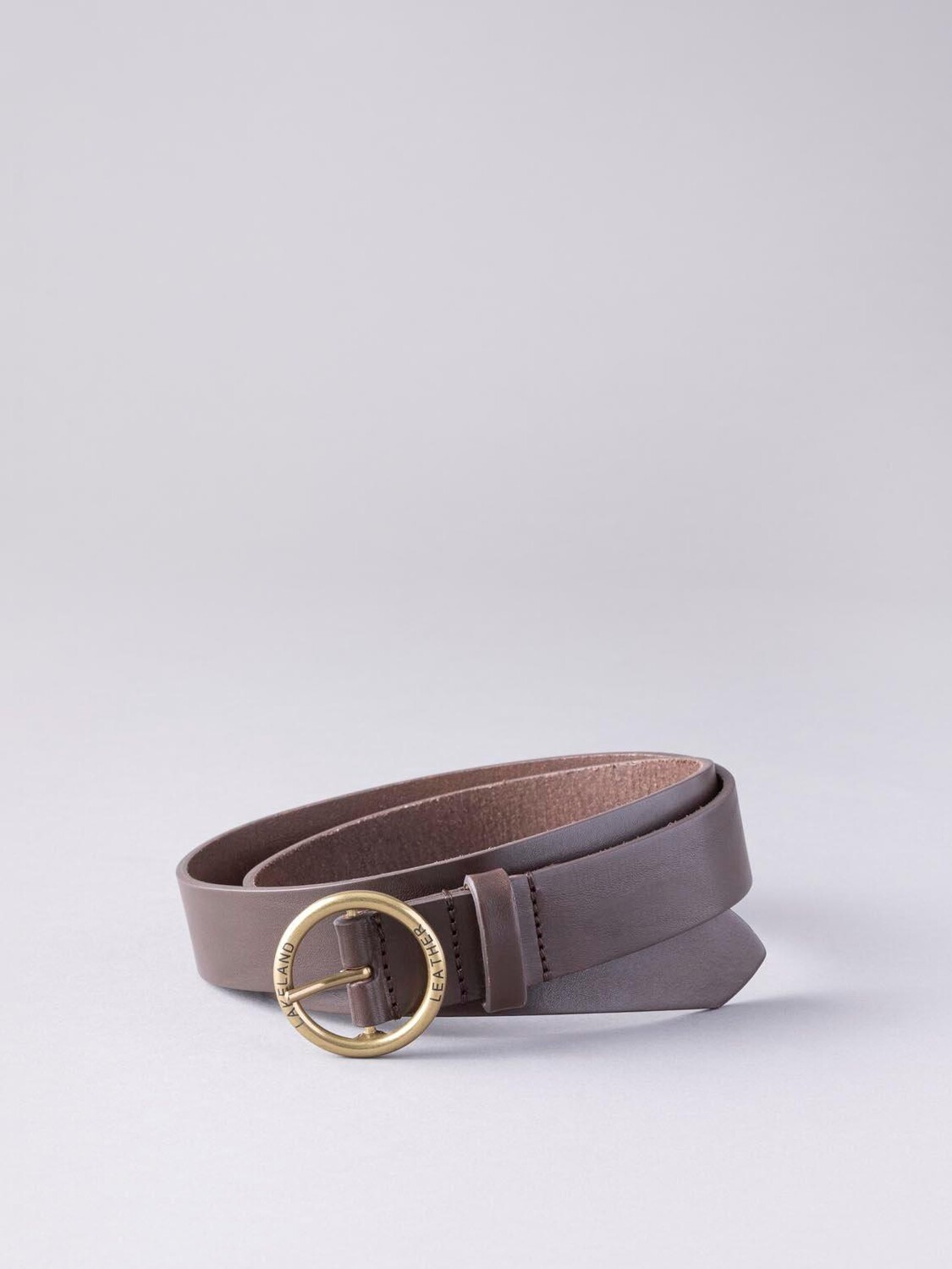 

Кожаный ремень с пряжкой Lakeland Leather, коричневый