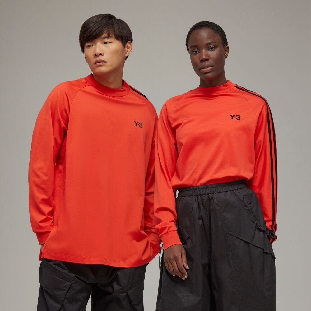

Футболка Adidas Y-3 STRIPES LONG SLEEVE TEE