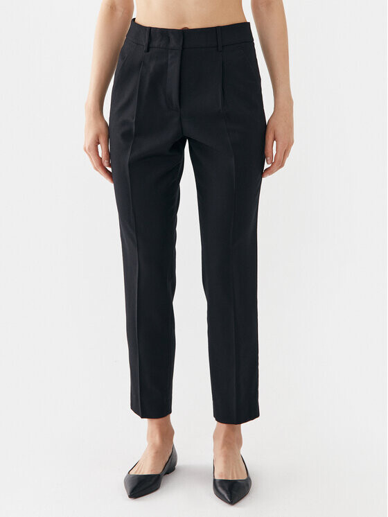 

Тканевые брюки узкого кроя Weekend Max Mara, черный