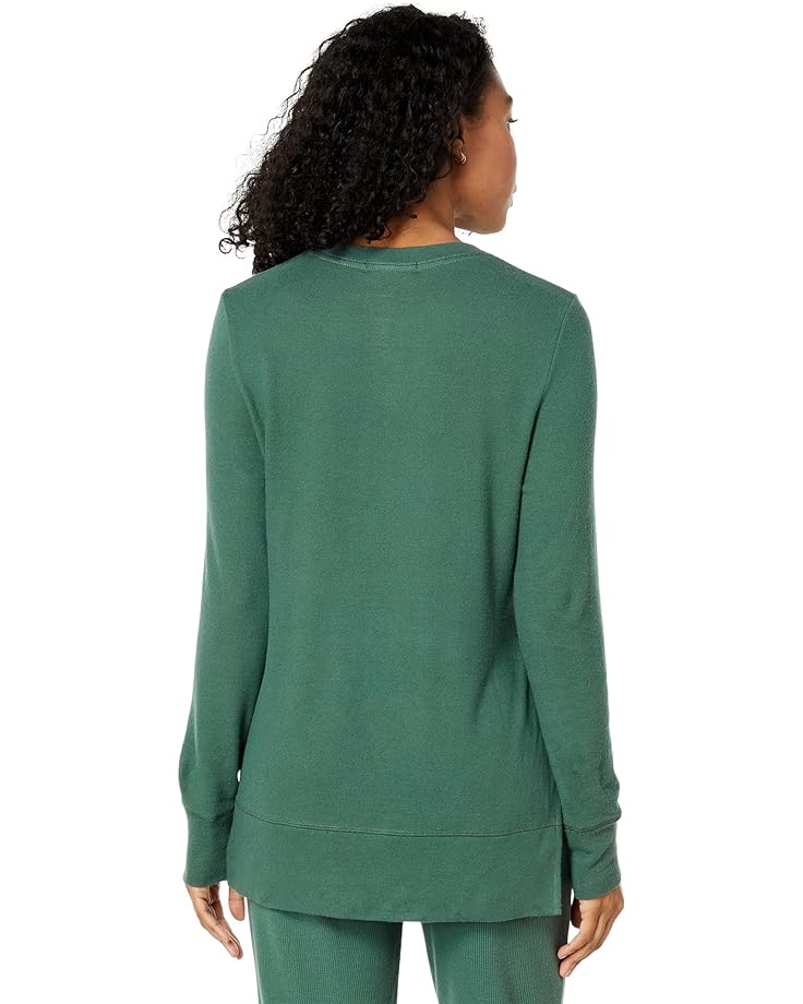 Пуловер THRIVE SOCIETE Dailey Side Slit Pullover, цвет Forest пуловер beyond yoga side slit long sleeve pullover цвет garnet red