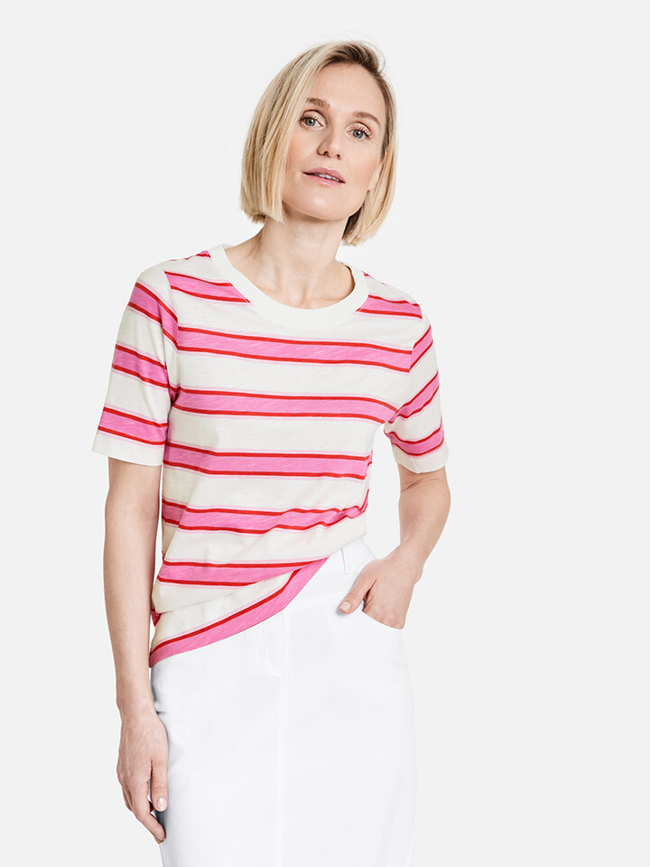 

Футболка Gerry Weber, цвет Rosa/Weiß