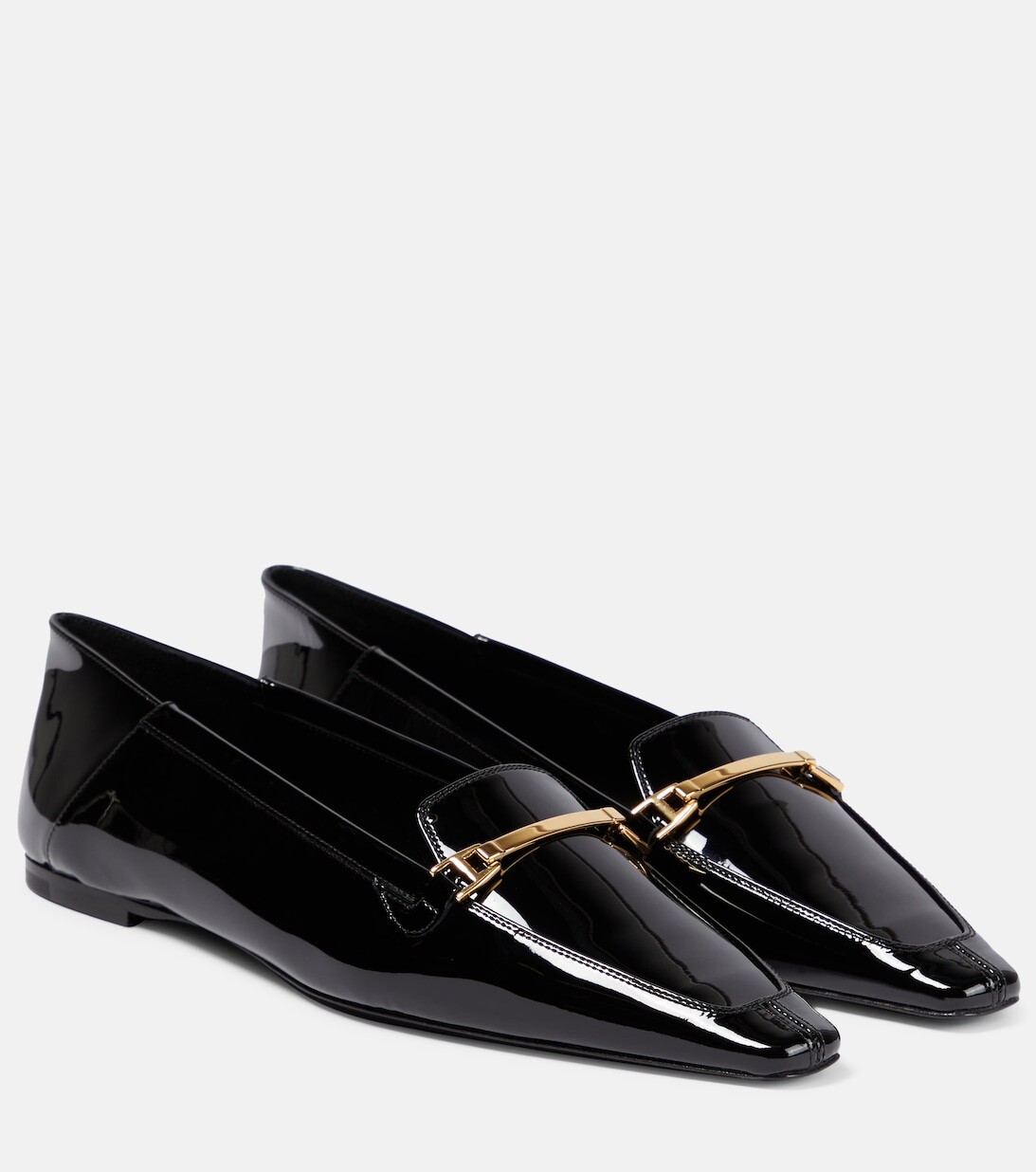 

Лакированные балетки Blade Saint Laurent, черный