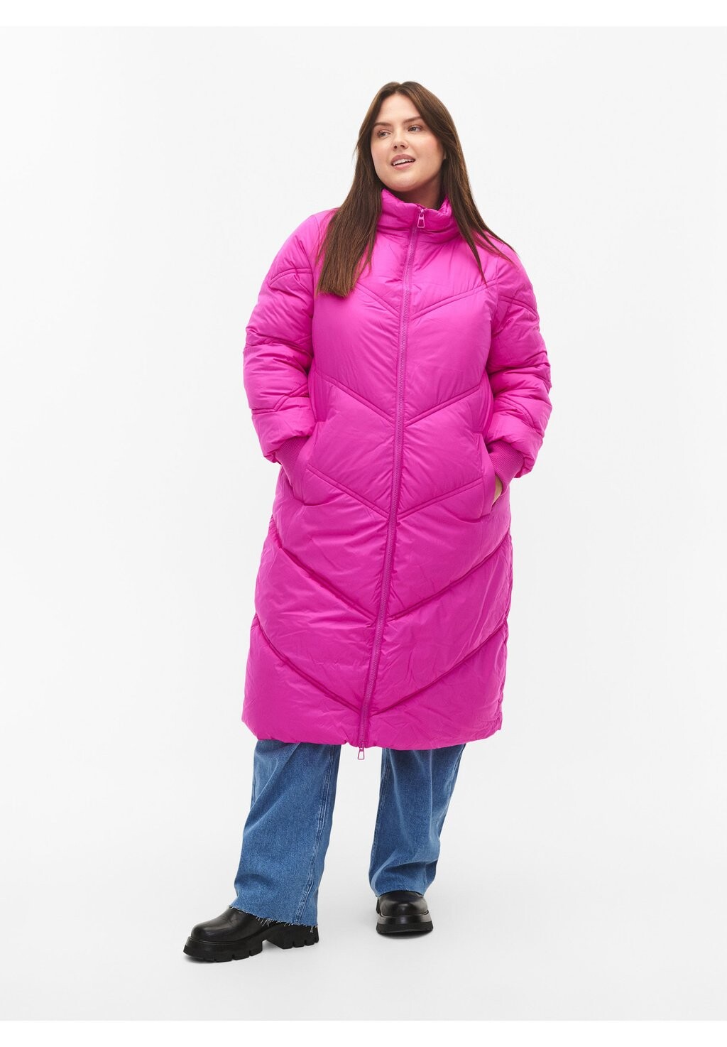 

Зимнее Абриго Zizzi, цвет rose violet
