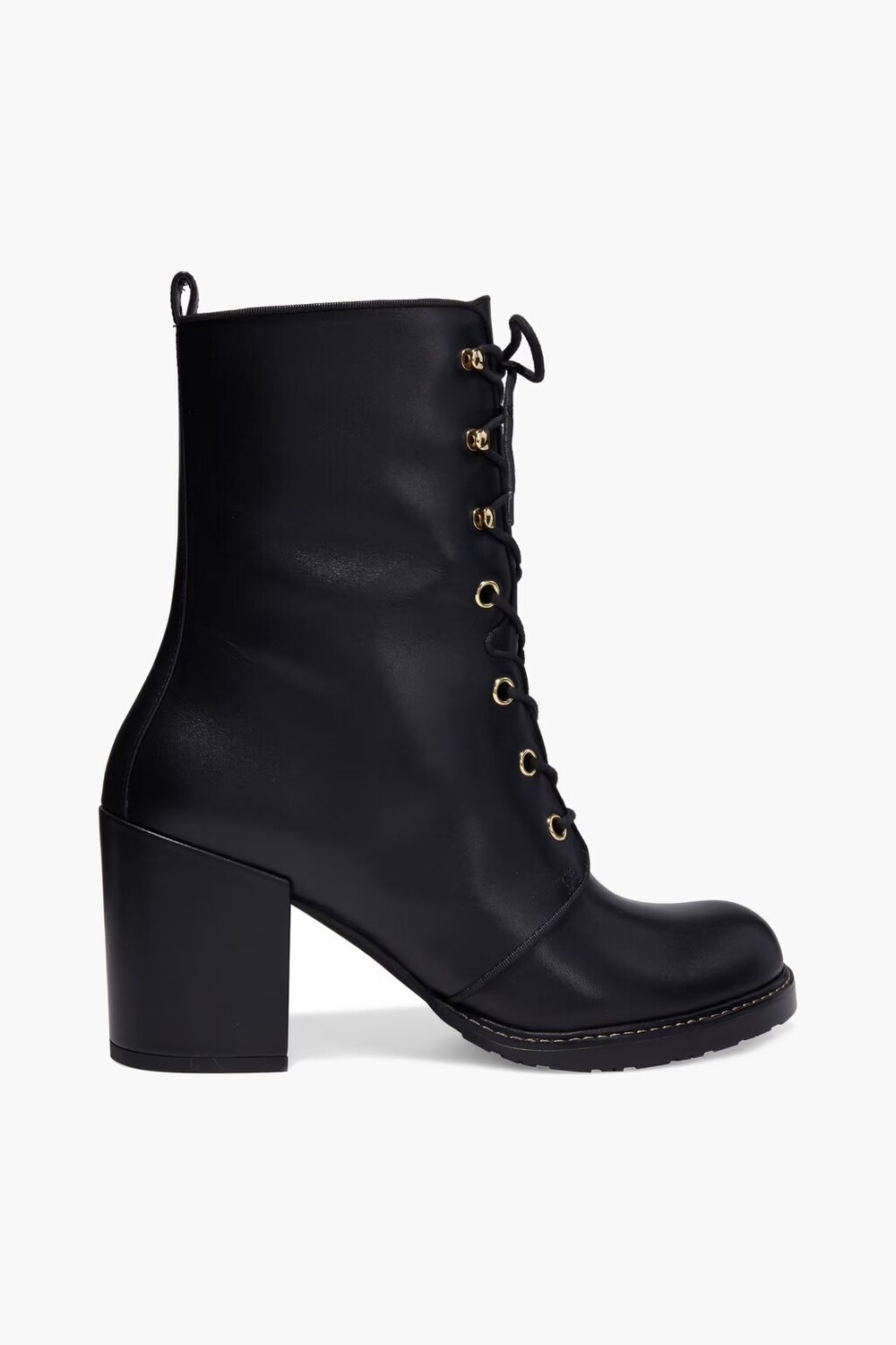 

Ботильоны Cassey из фактурной кожи на шнуровке Stuart Weitzman, черный