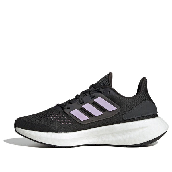 Кроссовки (GS) adidas Pureboost 22 Running Boost Primeknit 'Carbon Bliss Lilac', цвет carbon / bliss lilac / cloud white