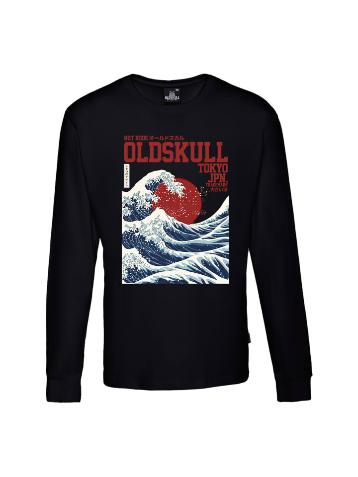 

Рубашка с длинным рукавом OLDSKULL Asian Big W Vintage Logo Graphic, черный