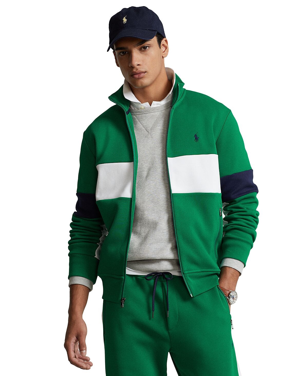 

Мужская спортивная куртка двойной вязки в сетку Polo Ralph Lauren
