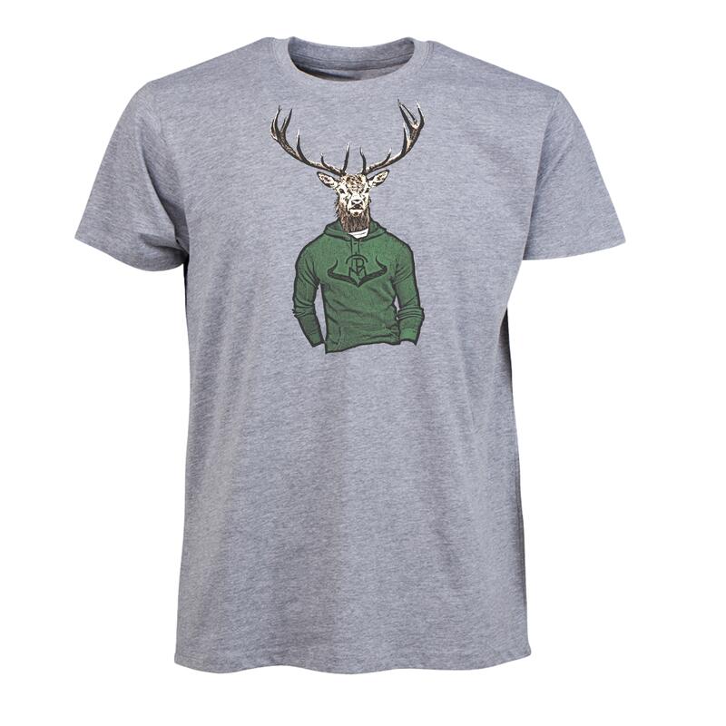 Мужская футболка Passion Morena Grey Deer с коротким рукавом PASION MORENA, цвет gris