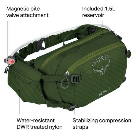 

Серал 7л упаковка Osprey Packs, цвет Dustmoss Green